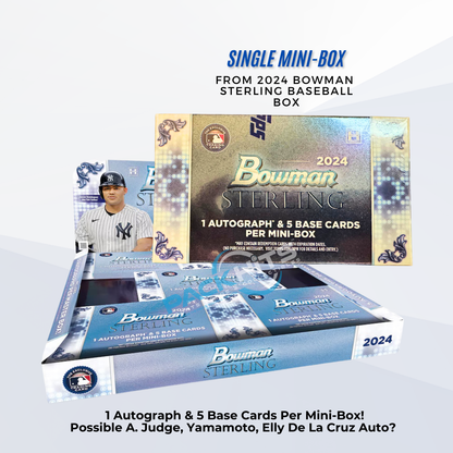 2024 Topps Bowman Sterling Single Mini Box (1 Auto/Mini Box)