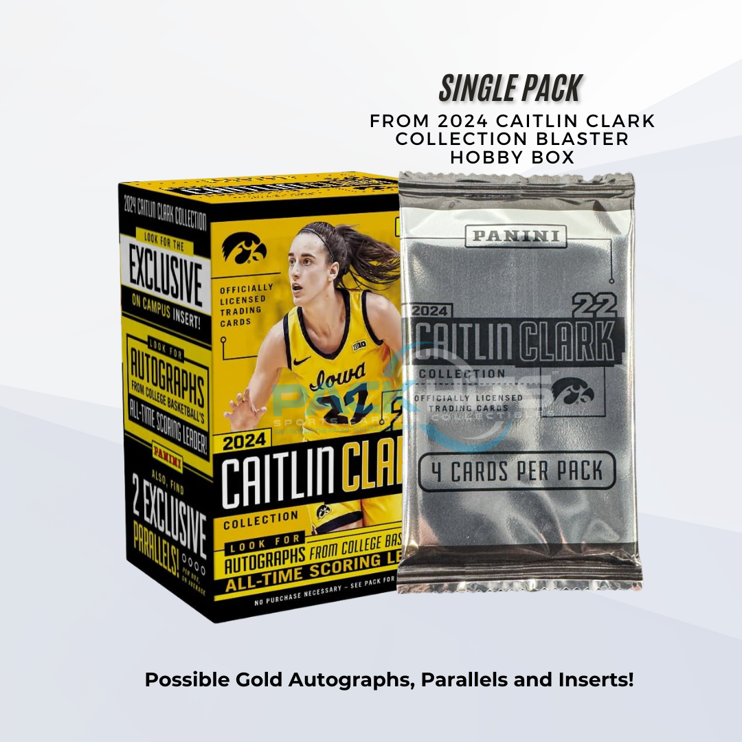 2024 Panini Caitlin Clark Collection Basketball Single Pack from Hobby Blaster Box