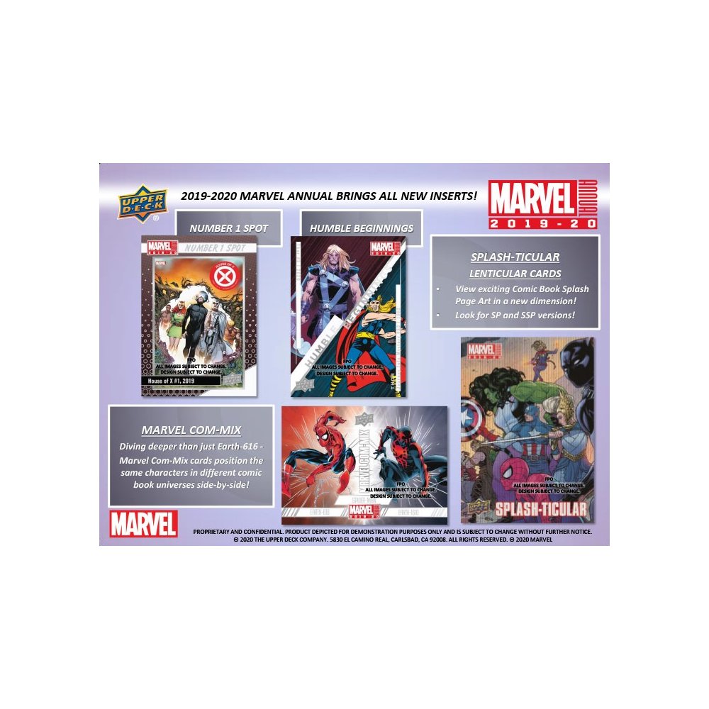 2019 Upper Deck Marvel Annual Pack from Hobby Box