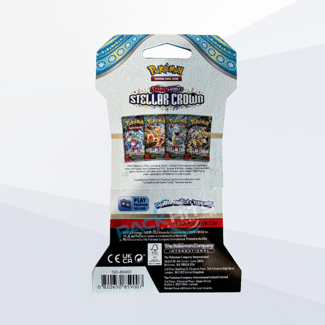 Pokemon TGC Scarlet & Violet Stellar Crown Booster Pack