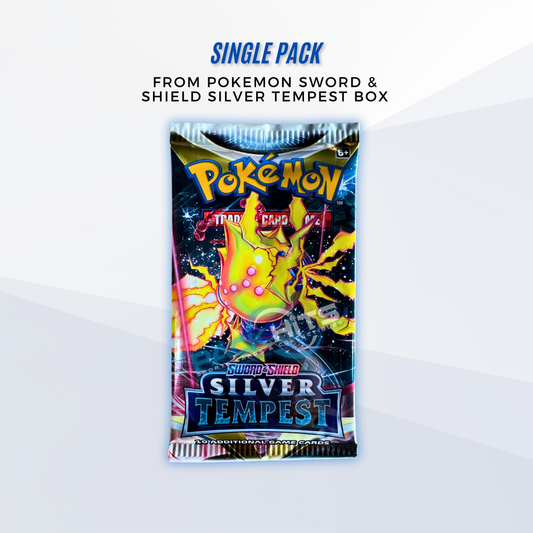 Pokémon TCG: Sword & Shield-Silver Tempest Single Booster Pack from Booster Box