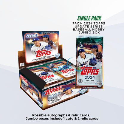 2024 Topps Update Series Single Pack from Hobby Jumbo Box