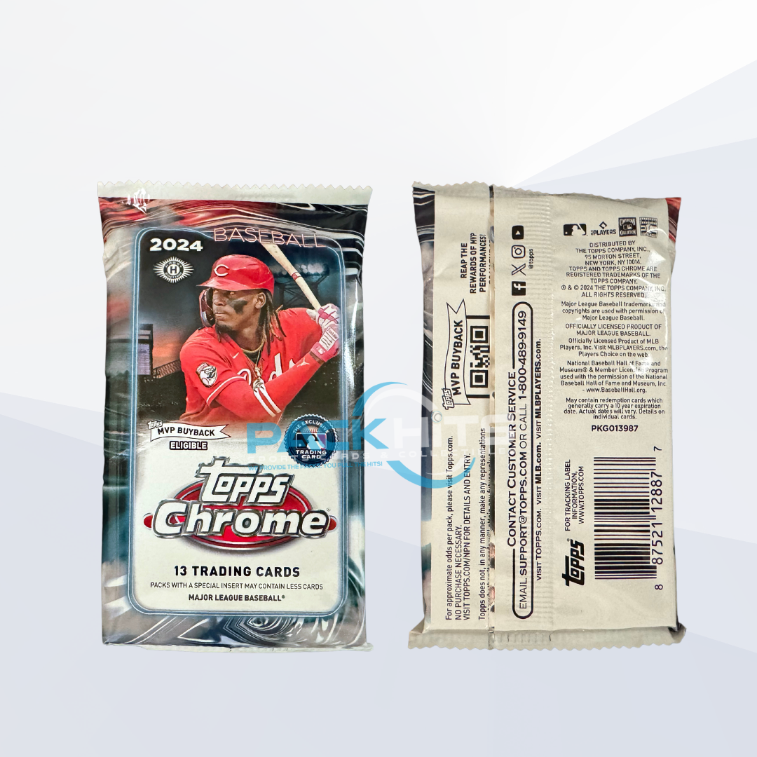 2024 Topps Chrome Baseball Single Pack from Hobby Jumbo Box