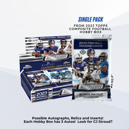 2023-24 Topps Composite 2023 Football Hobby Box Single Pack