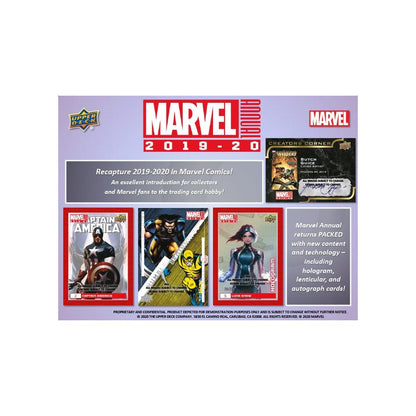 2019 Upper Deck Marvel Annual Pack from Hobby Box