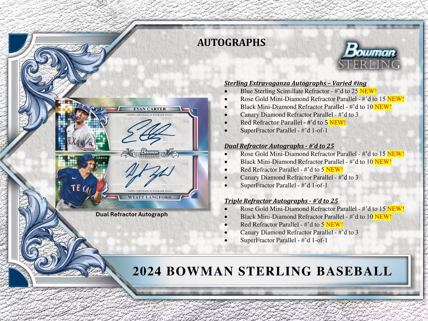 2024 Topps Bowman Sterling Single Mini Box (1 Auto/Mini Box)