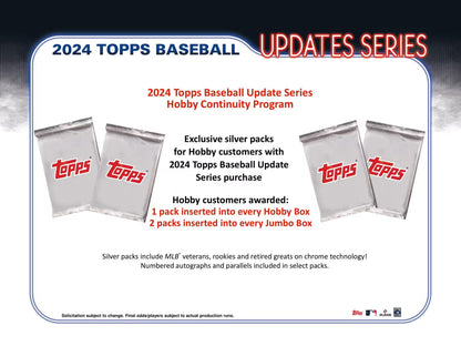 2024 Topps Update Series Single Pack from Hobby Jumbo Box