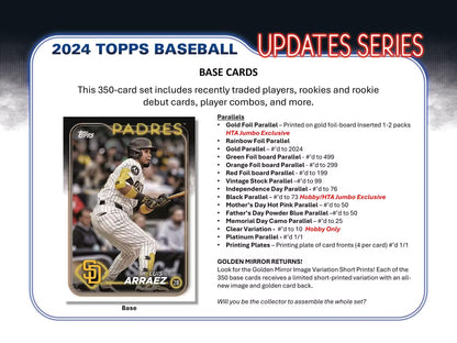 2024 Topps Update Series Single Pack from Hobby Jumbo Box