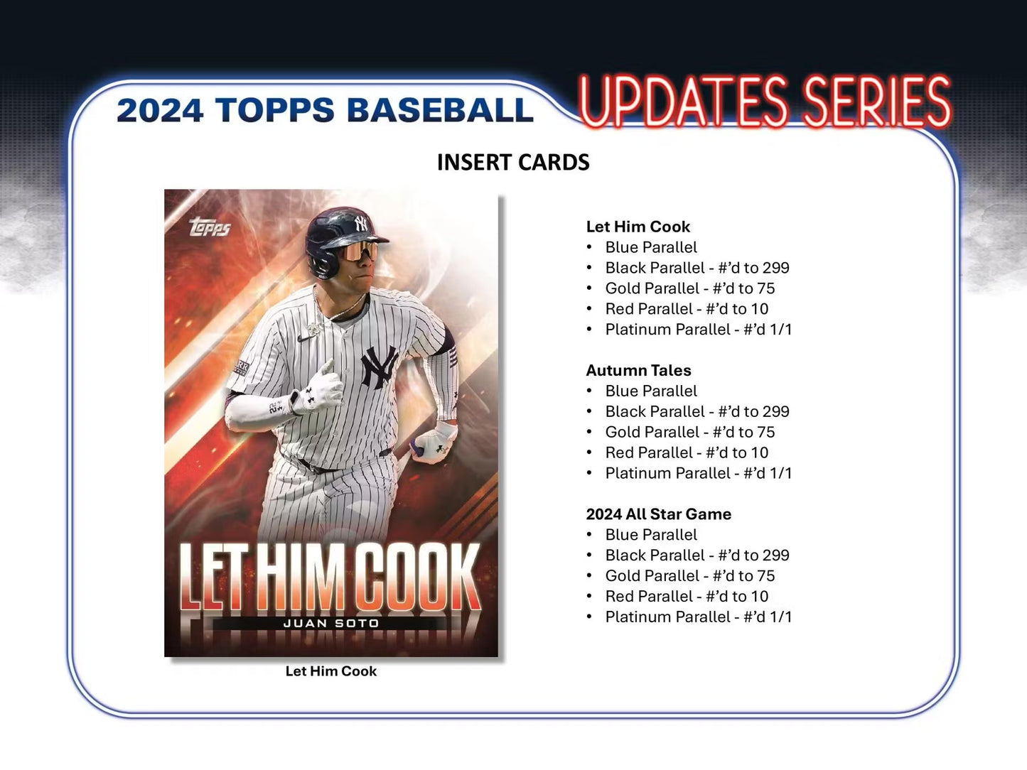 2024 Topps Update Series Single Pack from Hobby Jumbo Box