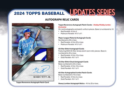 2024 Topps Update Series Single Pack from Hobby Jumbo Box