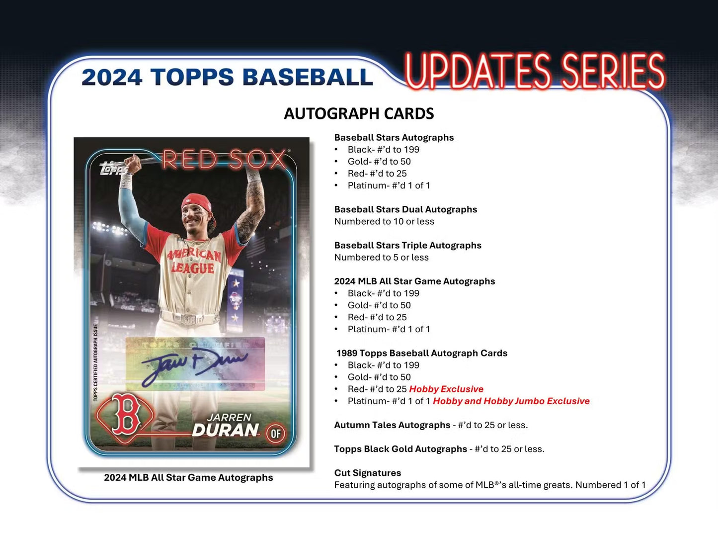 2024 Topps Update Series Single Pack from Hobby Jumbo Box