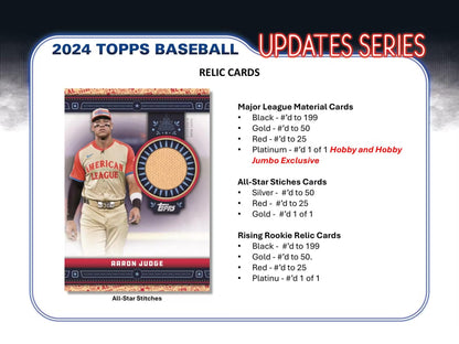 2024 Topps Update Series Single Pack from Hobby Jumbo Box