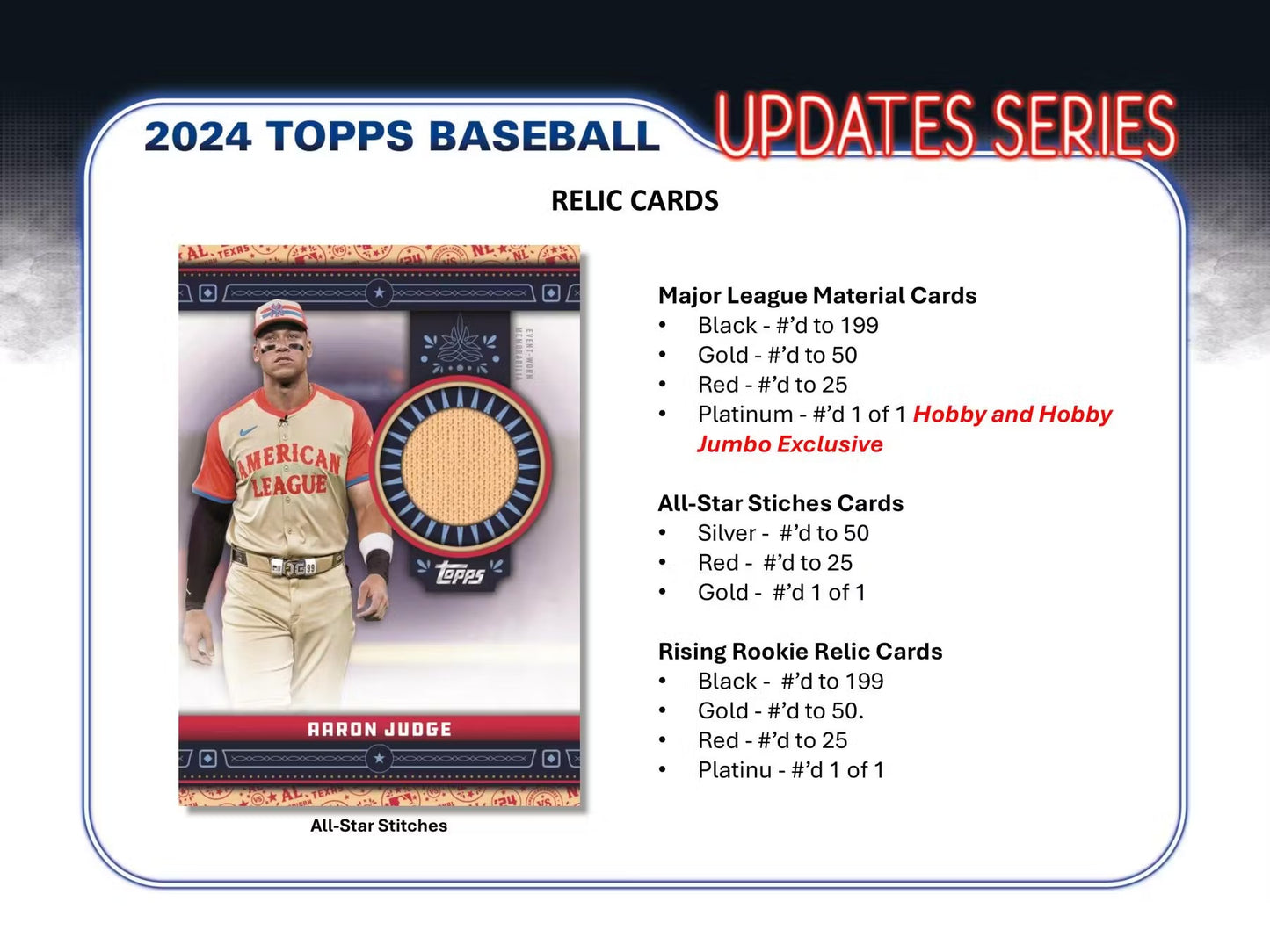 2024 Topps Update Series Single Pack from Hobby Box