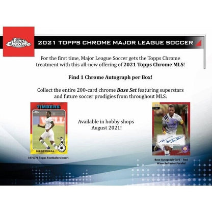 2021 Topps MLS Major League Soccer Chrome Single Pack from Hobby Box