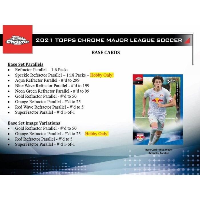 2021 Topps MLS Major League Soccer Chrome Single Pack from Hobby Box