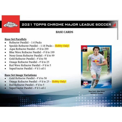 2021 Topps MLS Major League Soccer Chrome Single Pack from Hobby Box