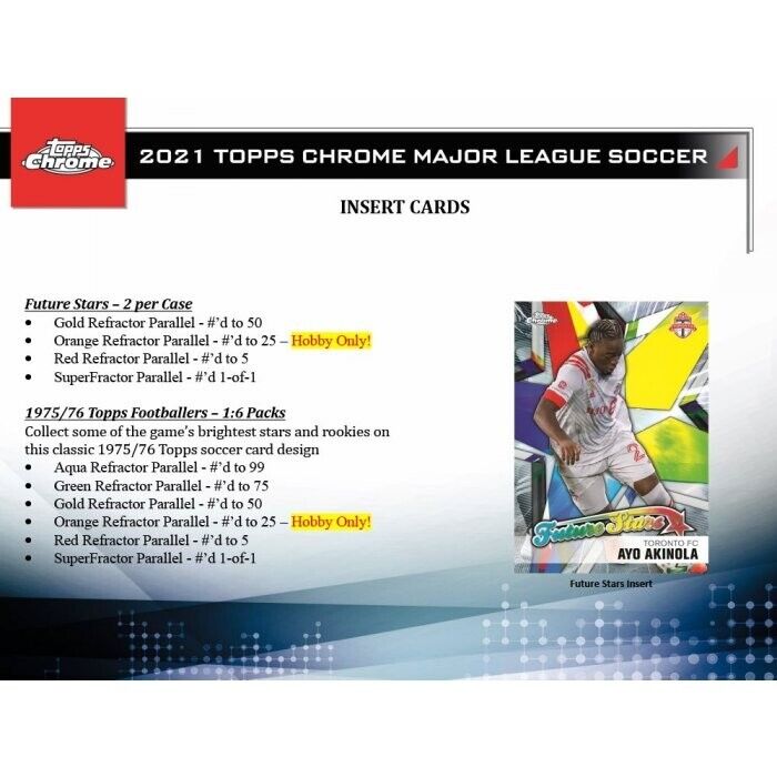 2021 Topps MLS Major League Soccer Chrome Single Pack from Hobby Box