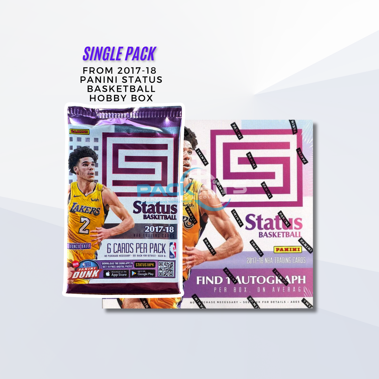 2017-18 Panini Status Basketball Single Pack from Hobby Box